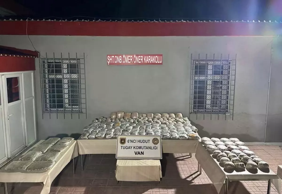 Van Hudut Hattında 117 Kilo Uyuşturucu Madde Ele Geçirildi