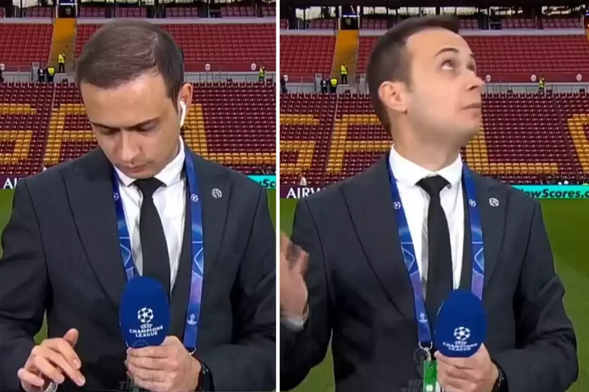 Neye uğradığını şaşırdı! Sakin sakin yayına hazırlanan TRT muhabirinin zor anları