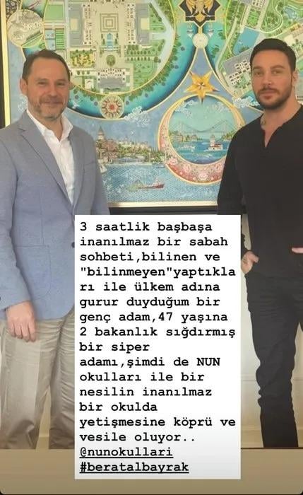Praise-Filled Words from Sinan Akçıl to Berat Albayrak