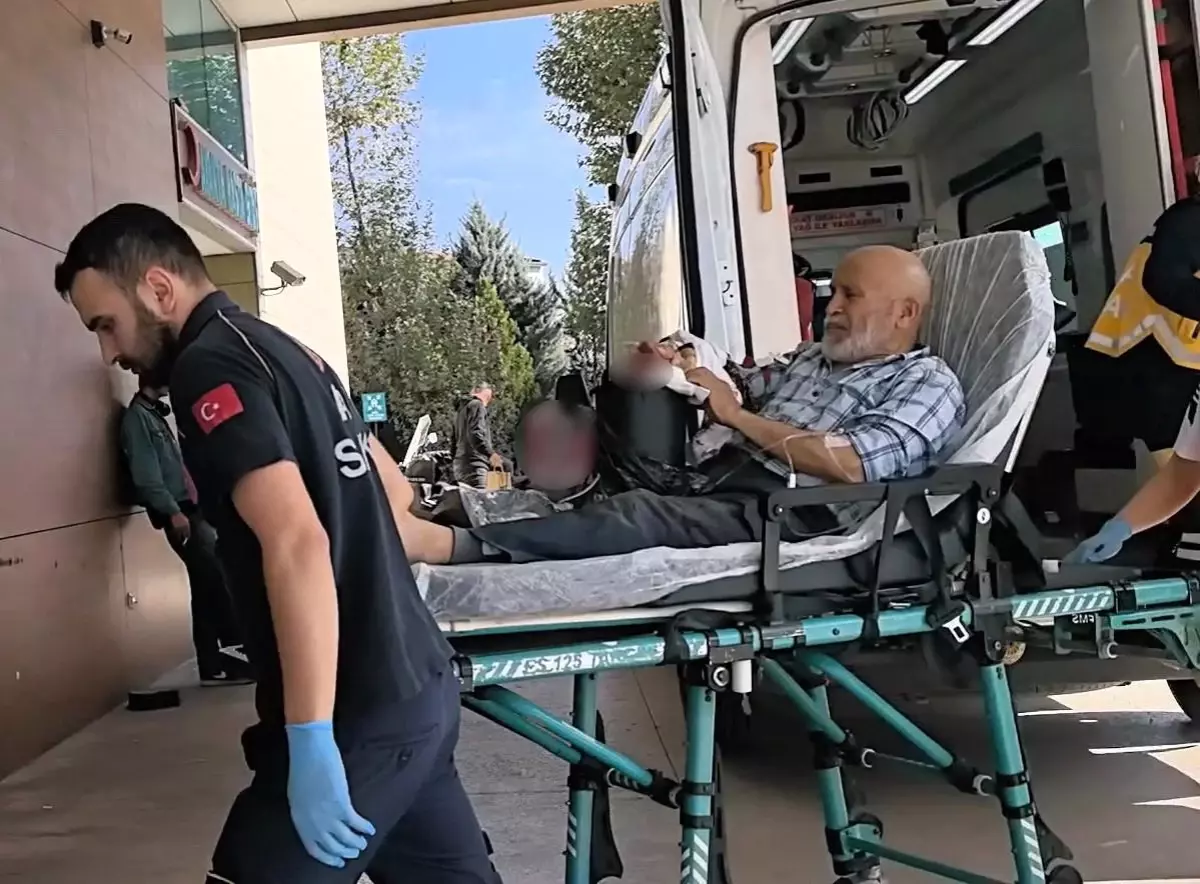 Spiralle Yaralanan Yaşlı Adam Hastaneye Sevk Edildi
