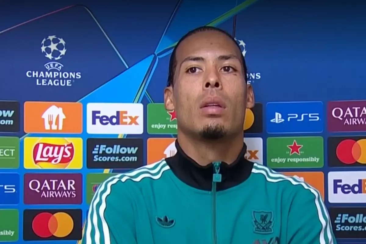 Virgil Van Dijk, maç sonunda sinirden konuşamadı