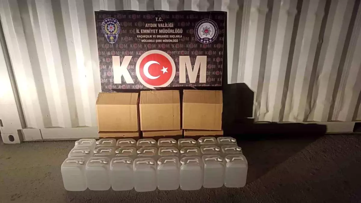 Aydın'da Kaçak Etil Alkol Operasyonu: 120 Litre Ele Geçirildi