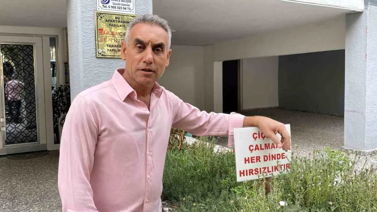 Eskişehir'de Çiçek Hırsızlığına Dikkat Çeken Uyarı