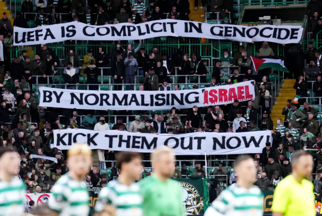 Celtic fans protested Israel by blaming UEFA