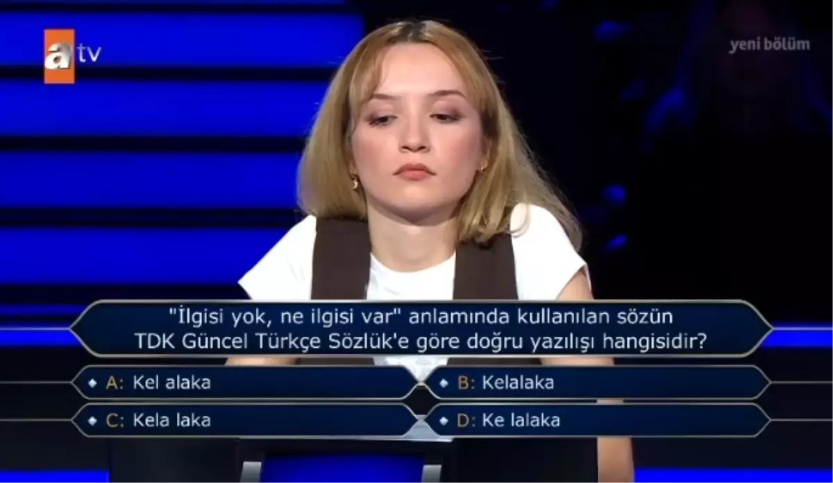 İlgisi yok, ne ilgisi var anlamında kullanılan sözün TDK Güncel Türkçe Sözlük'e göre yazılışı hangisidir? Kelalaka nasıl yazılır?