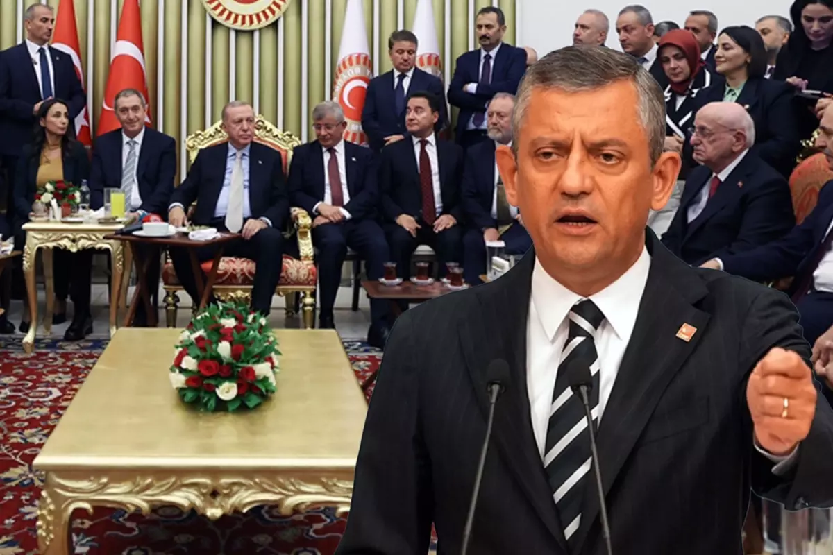 Meclis resepsiyonundaki fotoğrafa Özgür Özel'den ilk yorum