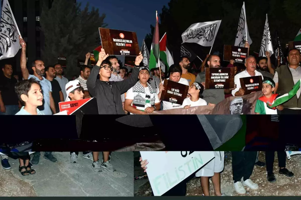 Şanlıurfa'da Filistin'e Destek için Araç Konvoyu Düzenlendi
