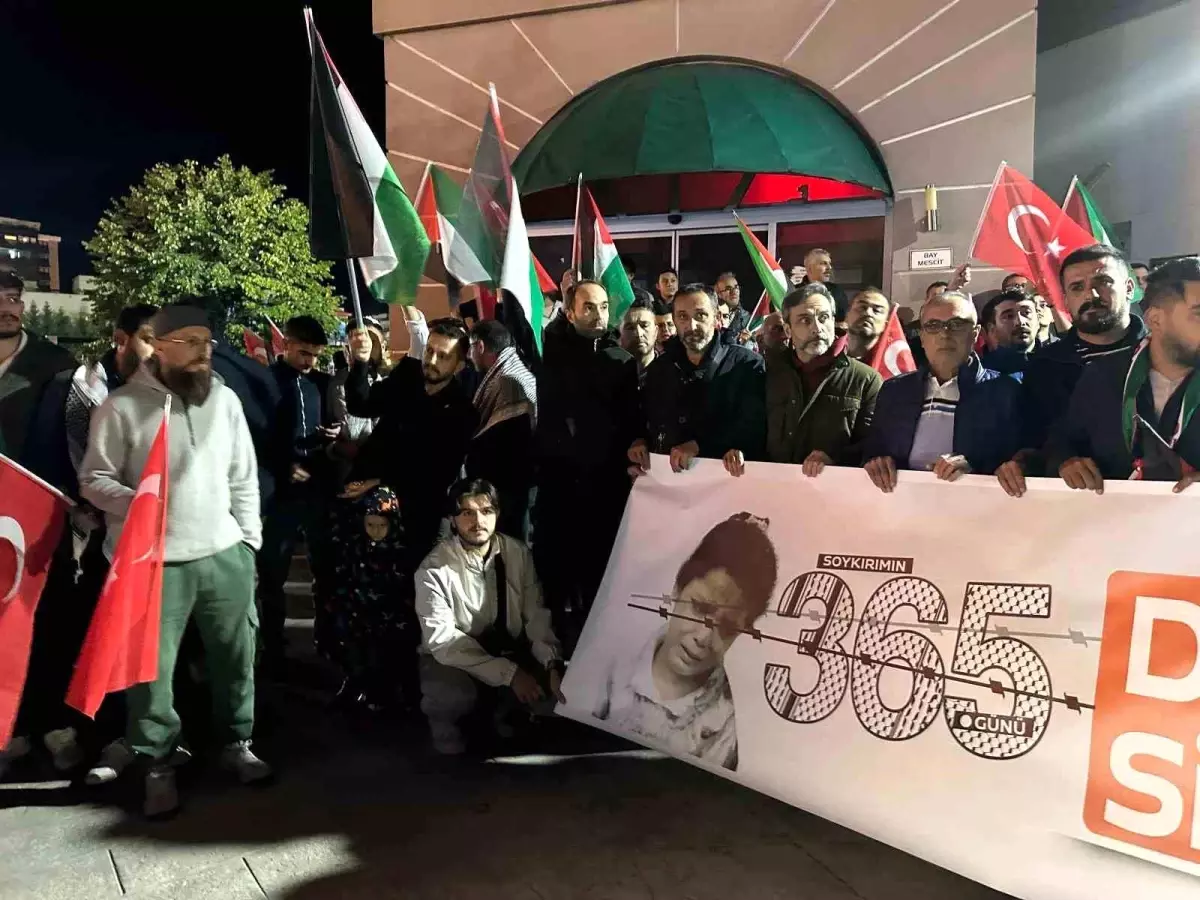 Uşak'ta Gazze'ye Destek Yürüyüşü