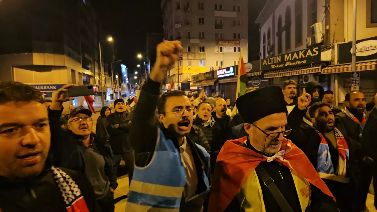 Zonguldak'ta Gazze Yardımı için İsrail'e Protesto