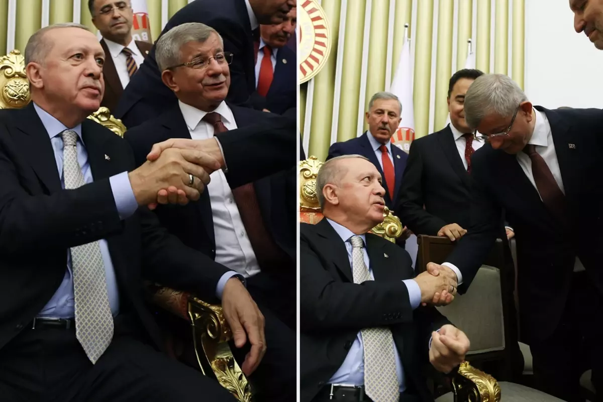 Cumhurbaşkanı Erdoğan ile bir araya gelen Davutoğlu o anları anlattı