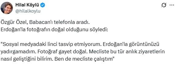 After his exit from Haberler.com, Özel called Babacan: I didn't find your photo with Erdoğan surprising