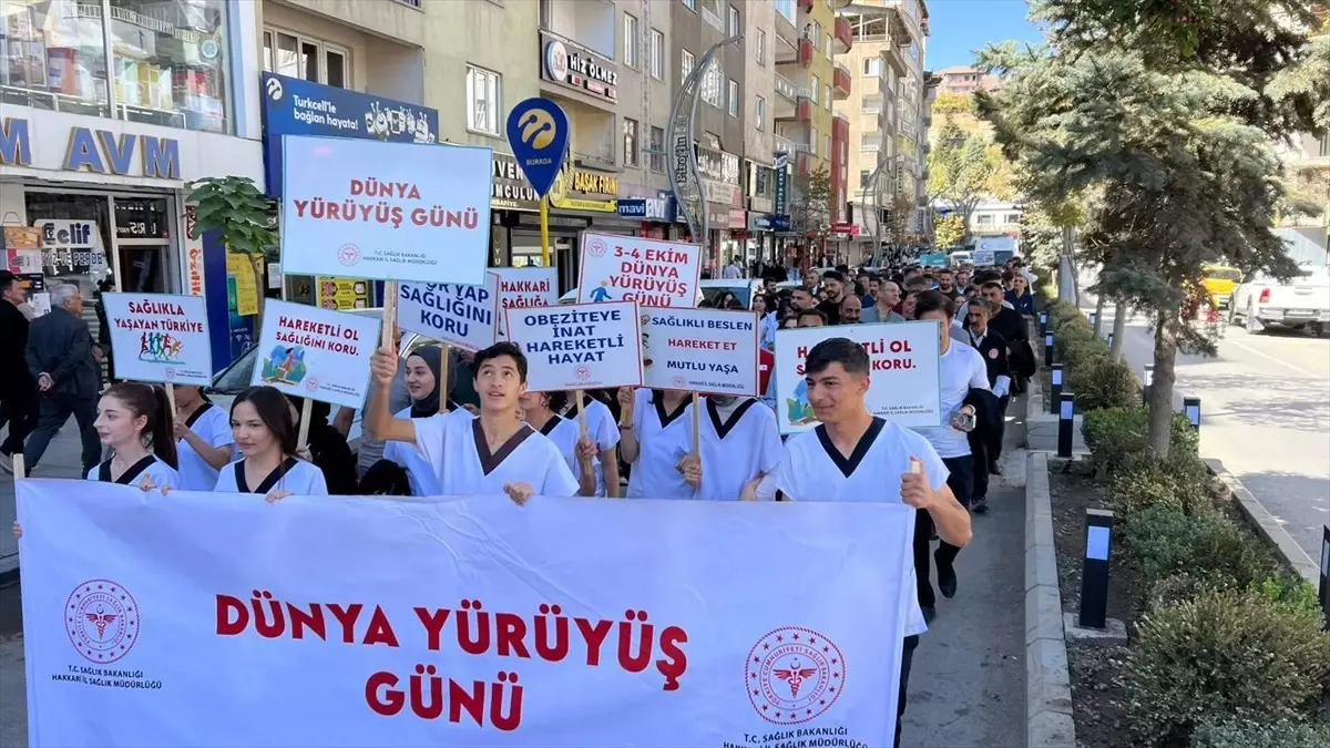 Hakkari'de Dünya Yürüyüş Günü Kutlandı