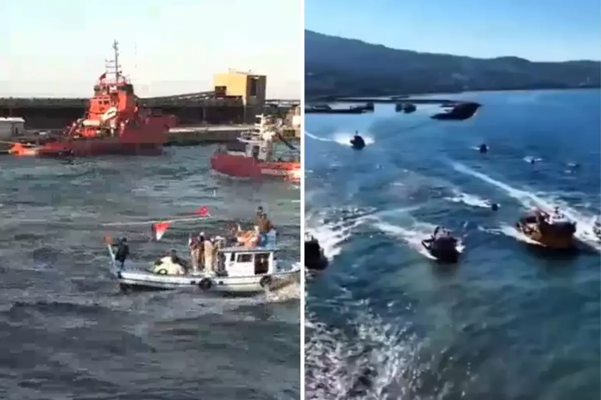Karadenizliler, İsrail'in barbarca saldırdığı Sumud Filosu için yola çıktı