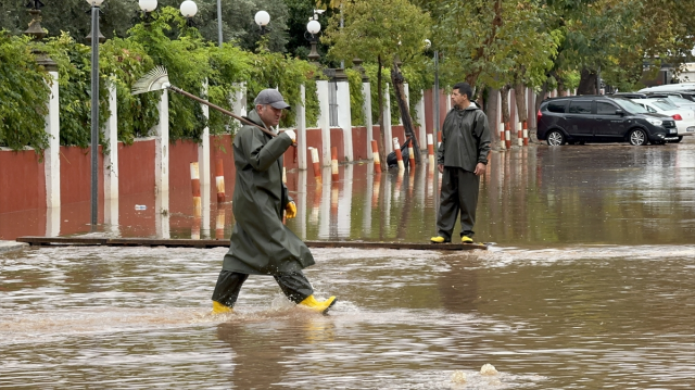 Heavy rain and storm are affecting Muğla! Roads, homes, and graves are underwater