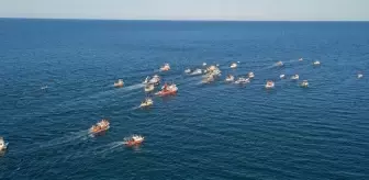 Ordu, Giresun ve Rize'de denizciler Filistin ve Küresel Sumud Filosu'na destek için Karadeniz'e açıldı