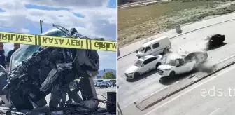Otomobil, kırmızı ışıkta bekleyen araca çarptı: 1 ölü, 1 yaralı