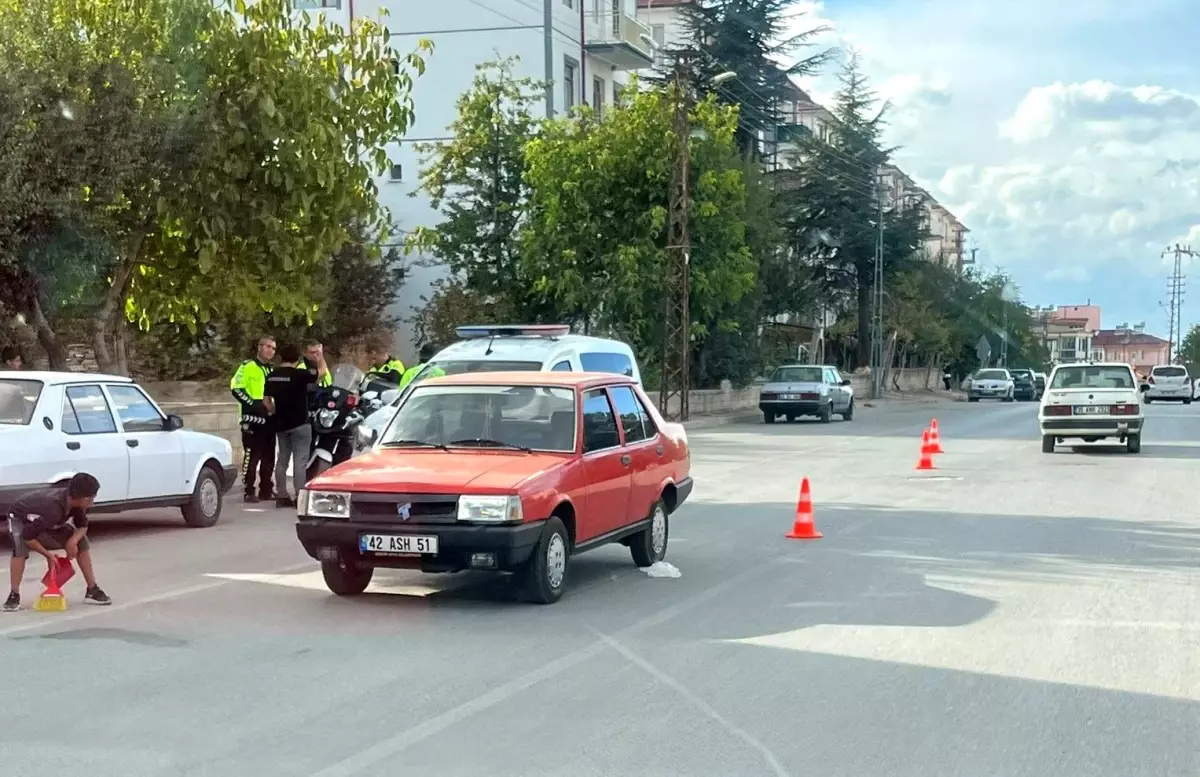 Konya'da Otomobilin Çarptığı 8 Yaşındaki Çocuk Yaralandı