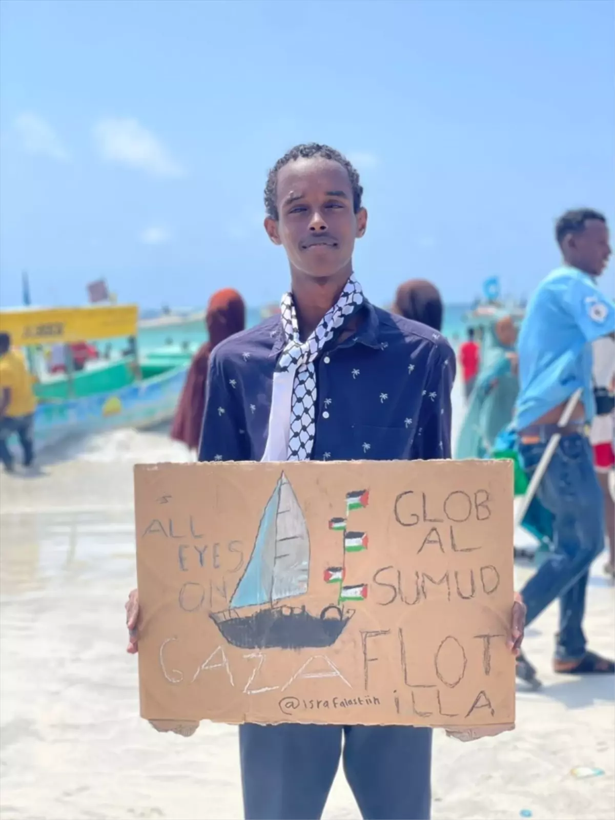 Somali Gençleri Gazze İçin Dayanışma Gösterdi