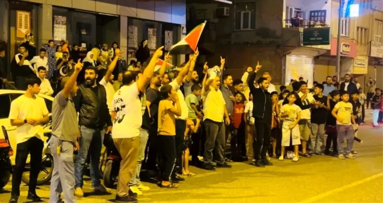 Ceylanpınar'da Filistin'e Destek Konvoyu