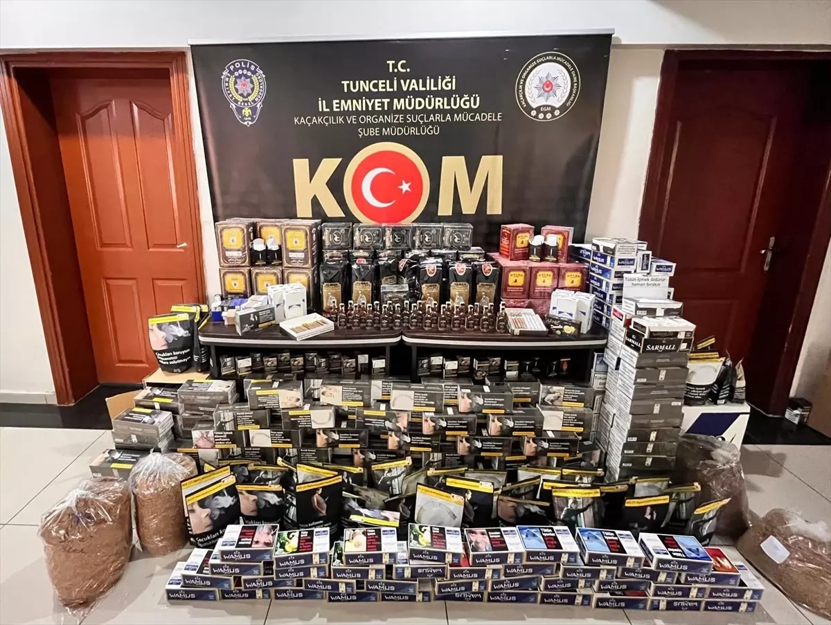 Tunceli'de Kaçak Tütün Operasyonu: 5 Şüpheli Adli İşleme Tabii