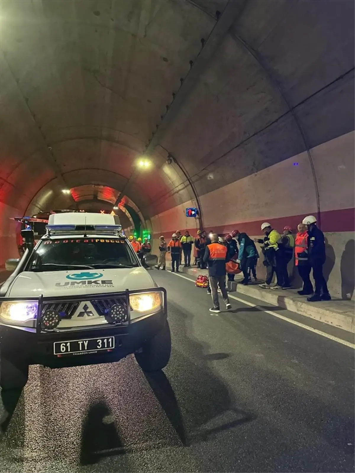 Yeni Zigana Tüneli'nde Yangın Tatbikatı Yapıldı