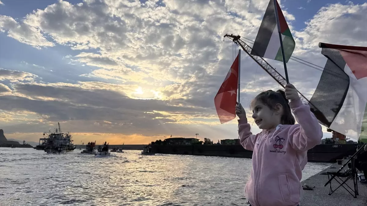 Zonguldak'ta Gazze İçin Destek Gösterisi