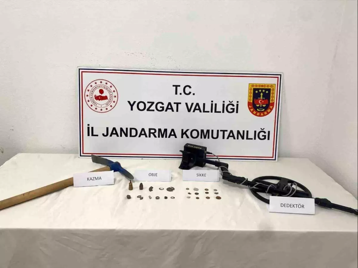 Yozgat'ta Kaçak Kazı Yaparken Suçüstü Yakalandı