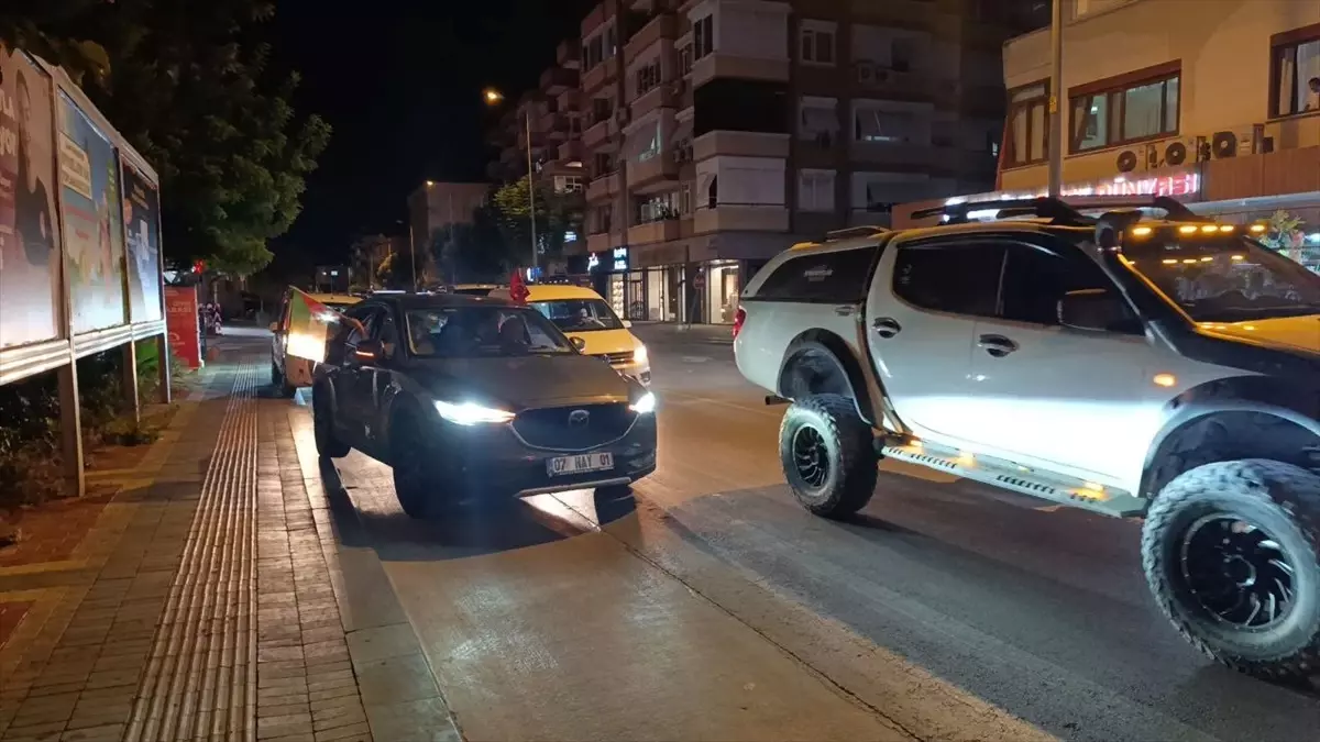 Alanya'da 'Gazze'ye Destek' Off-Road Konvoyu Düzenlendi