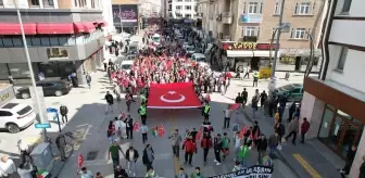 Çubuk'ta Gazze'ye Destek İçin Yürüyüş Düzenlendi