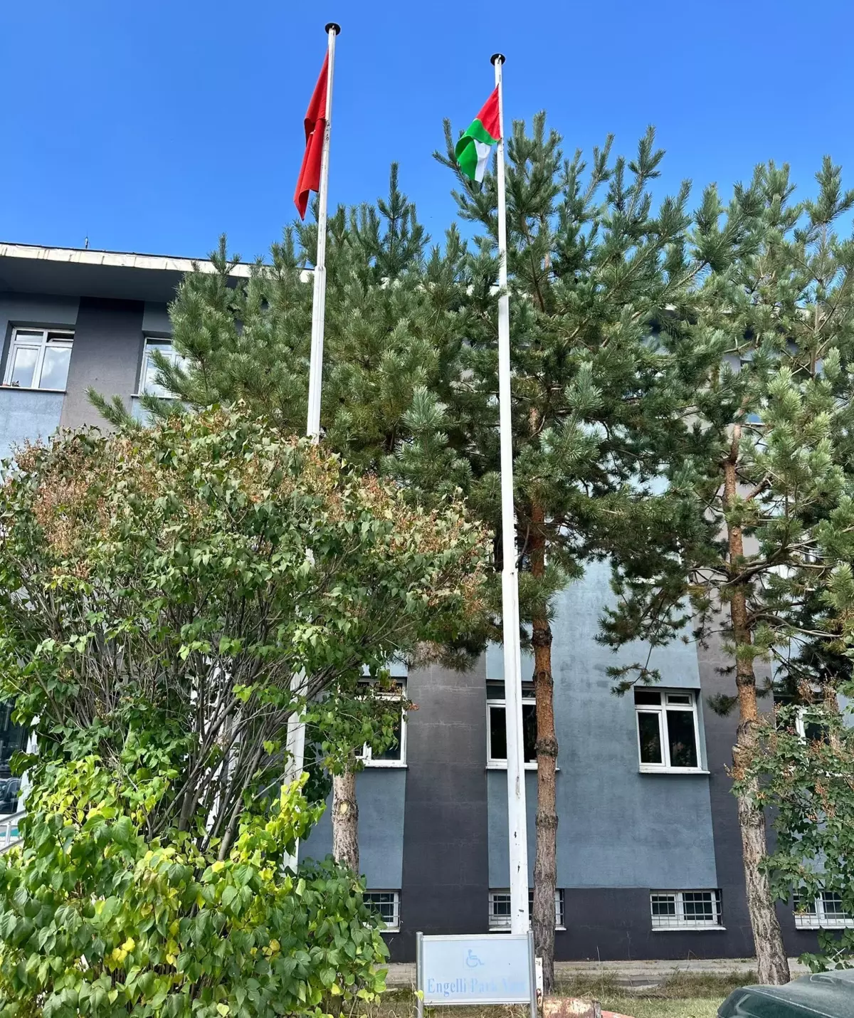 Atatürk Üniversitesi'nde Filistin Bayrağı'na Destek Etkinliği