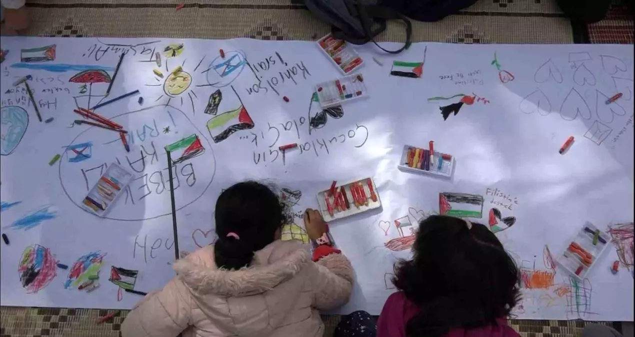 Kırklareli'nde Gazzeli Çocuklara Destek Etkinliği Düzenlendi