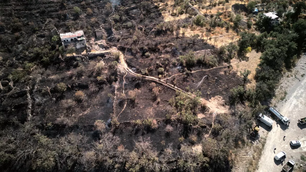 Kayseri'de Patlıcan ve Biber Közlerken Yangın Çıktı