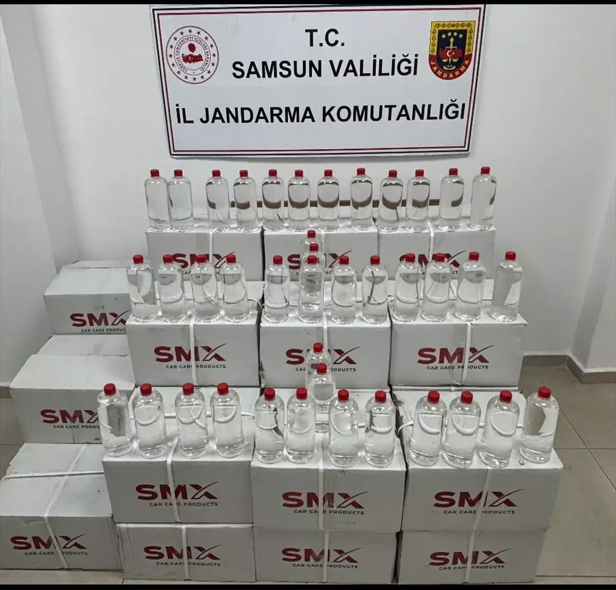 Samsun'da Kaçakçılık Operasyonunda 620 Litre Etil Alkol Ele Geçirildi