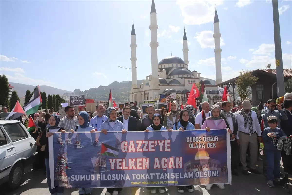 Tokat'ta Filistin'e Destek Yürüyüşü Düzenlendi