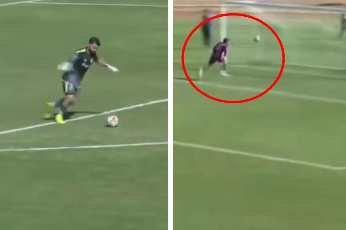 Türkiye'de kaleden kaleye inanılmaz gol