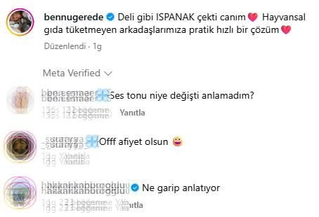 Bennu Gerede's surprising response to her follower who asked for a recipe