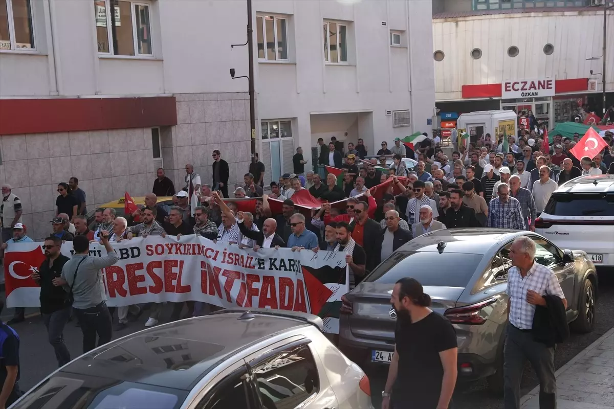 Erzincan ve Iğdır'da Gazze'ye Destek Gösterileri Düzenlendi