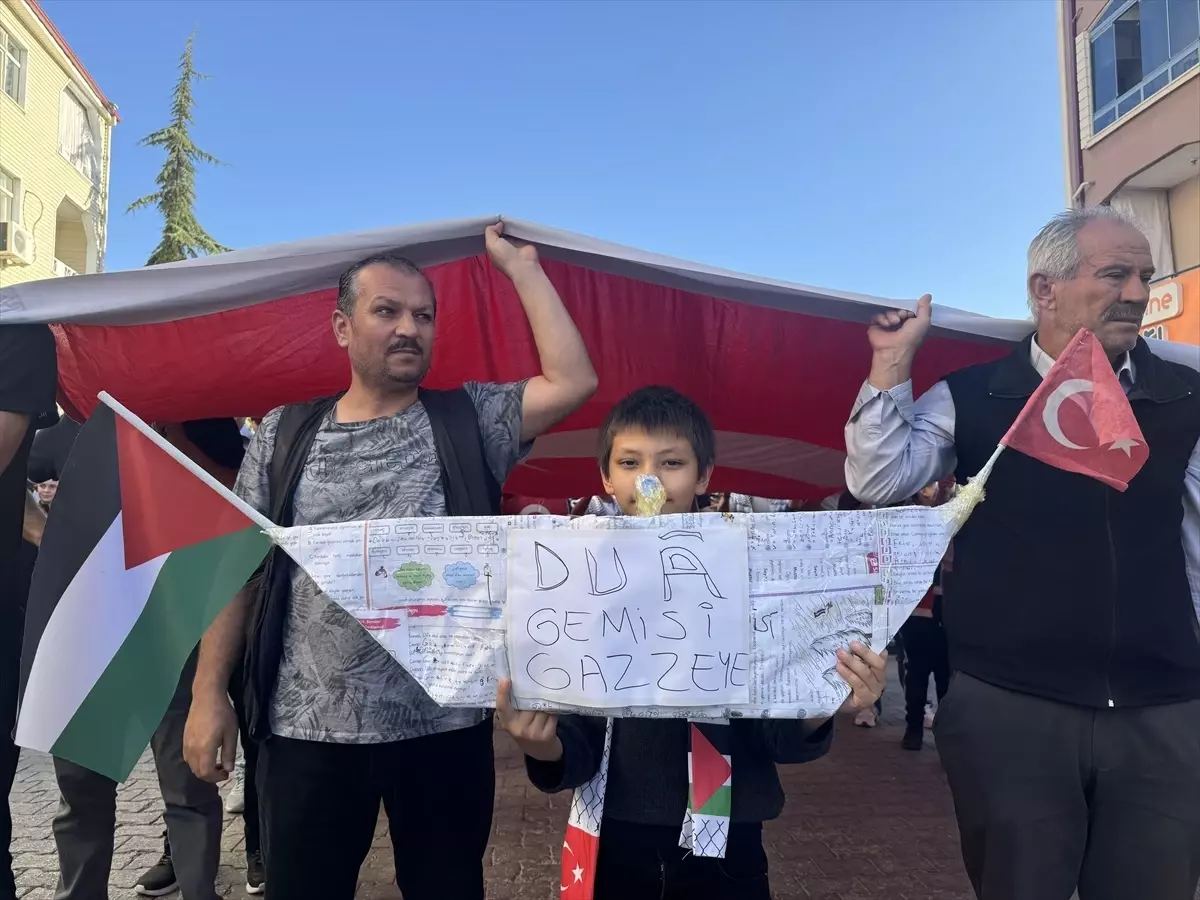 Karaman'da Filistin'e Destek Yürüyüşü Düzenlendi