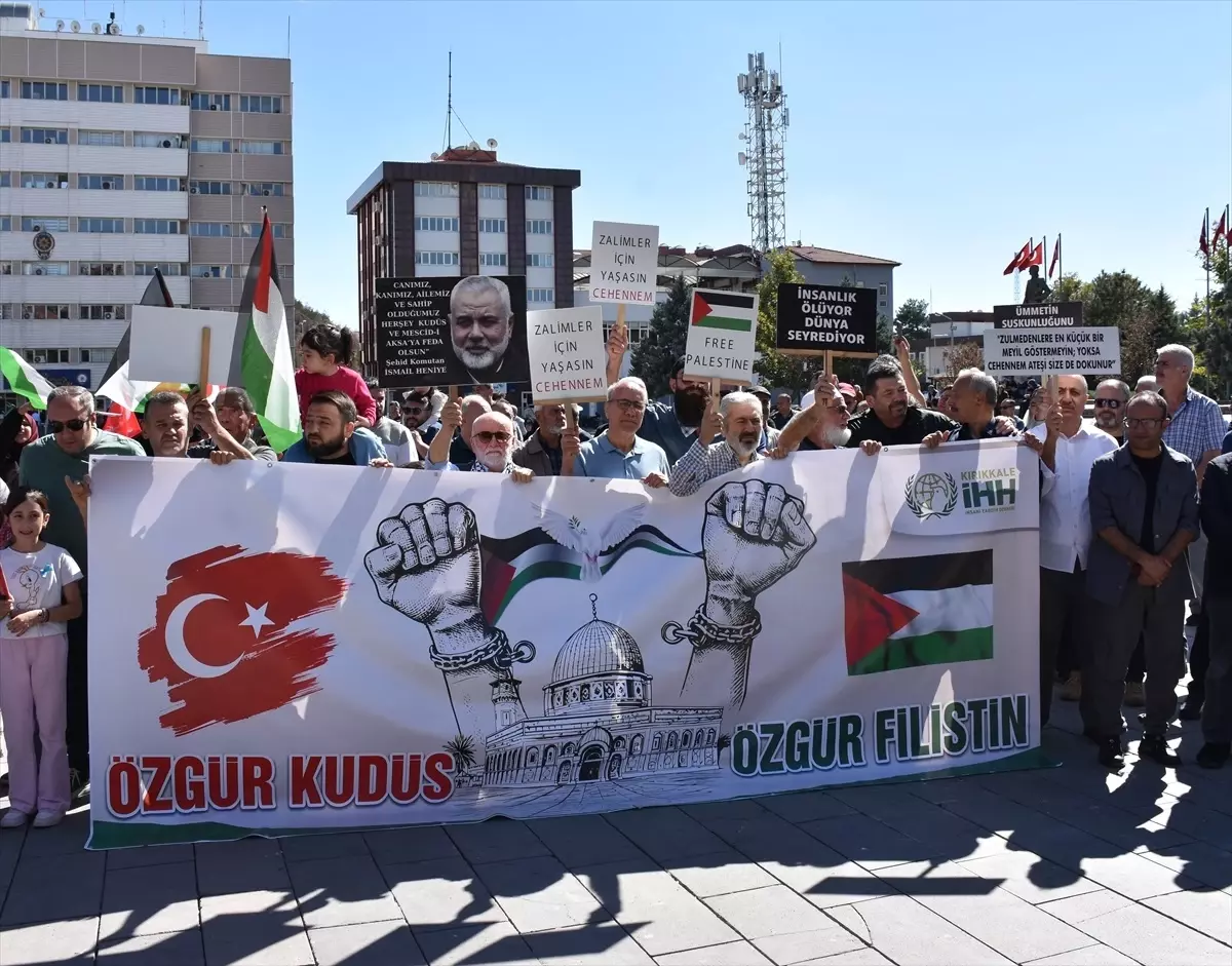 Kırıkkale'de Gazze Saldırılarına Protesto ve Destek Etkinliği