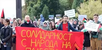 Sofya'da Filistin'e Destek Gösterisi: Aktivistlerden İsrail'e Tepki