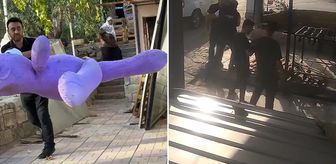Oto yıkamacıda kira krizi! Eline geçeni sokağa fırlattı