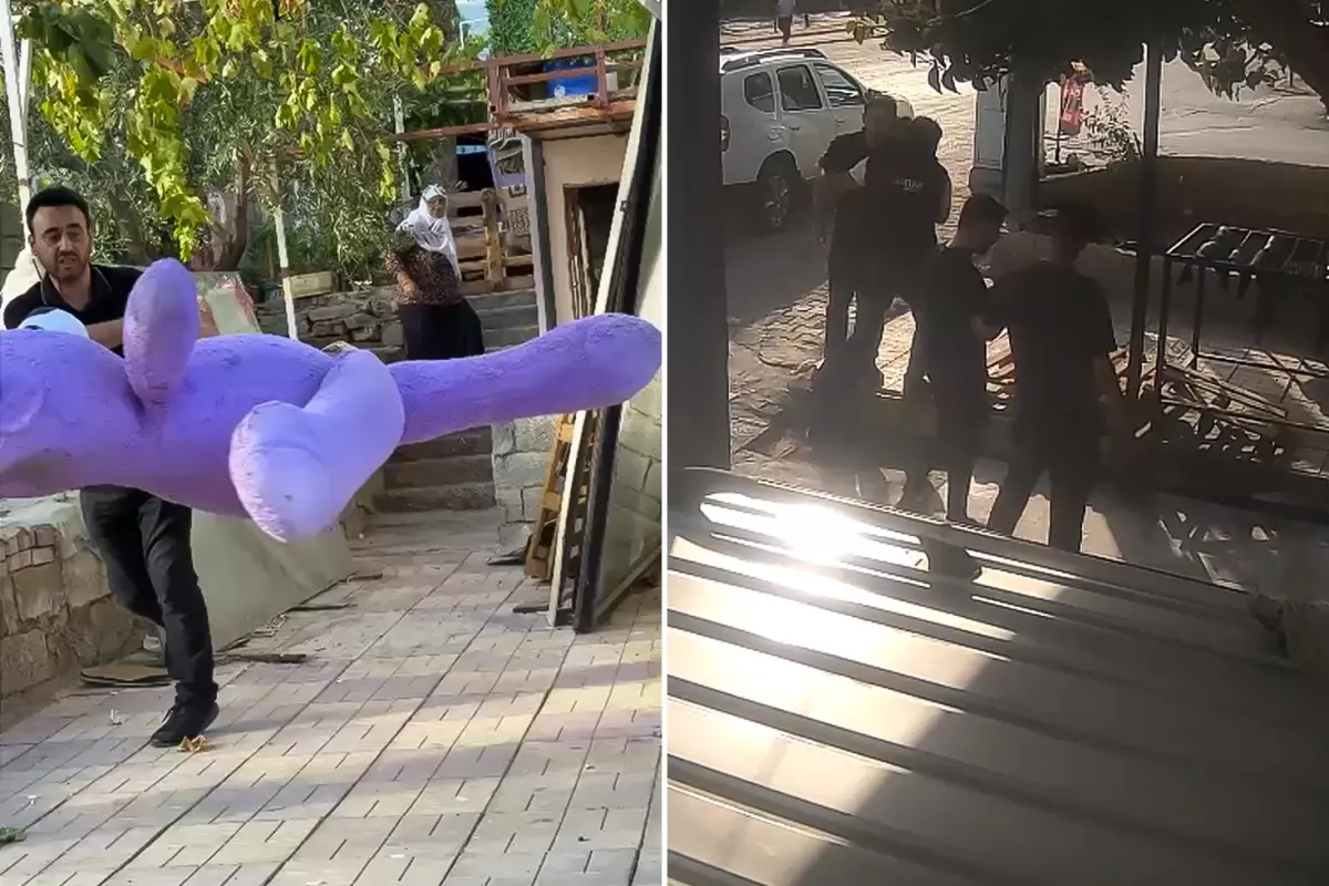 Oto yıkamacıda kira krizi! Eline geçeni sokağa fırlattı