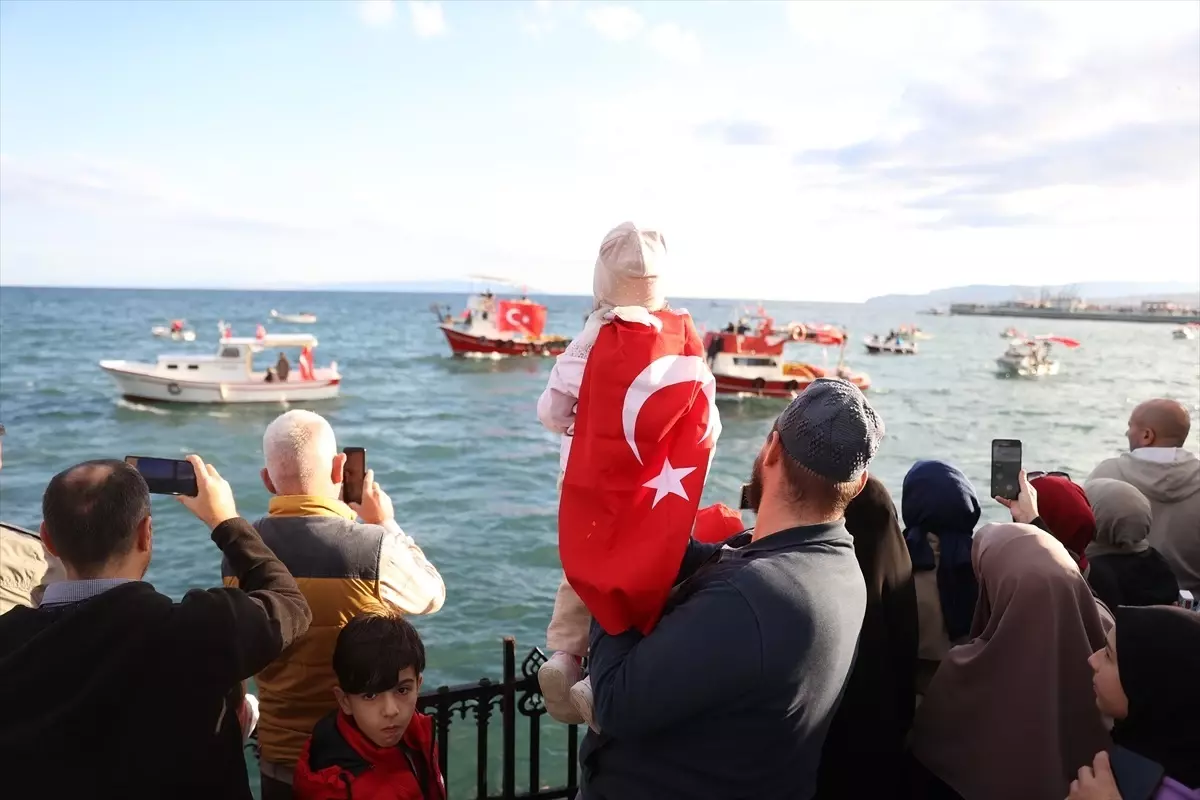 Tekirdağ'da Küresel Sumud Filosu'na Destek Etkinliği