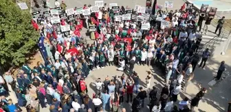 Çukurova Üniversitesi'nden Filistin'e Destek Yürüyüşü