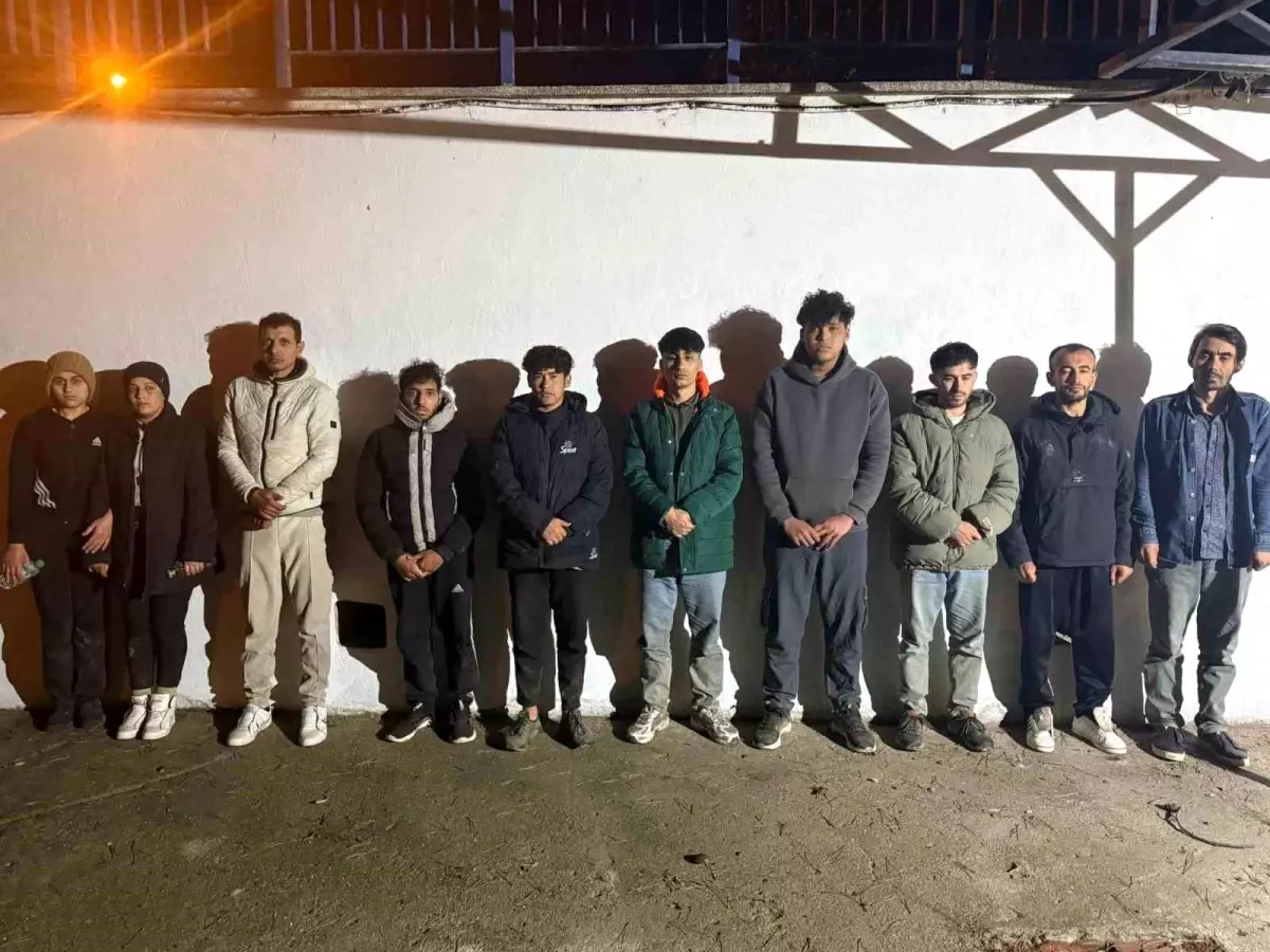 Edirne'de 17 Düzensiz Göçmen Yakalandı