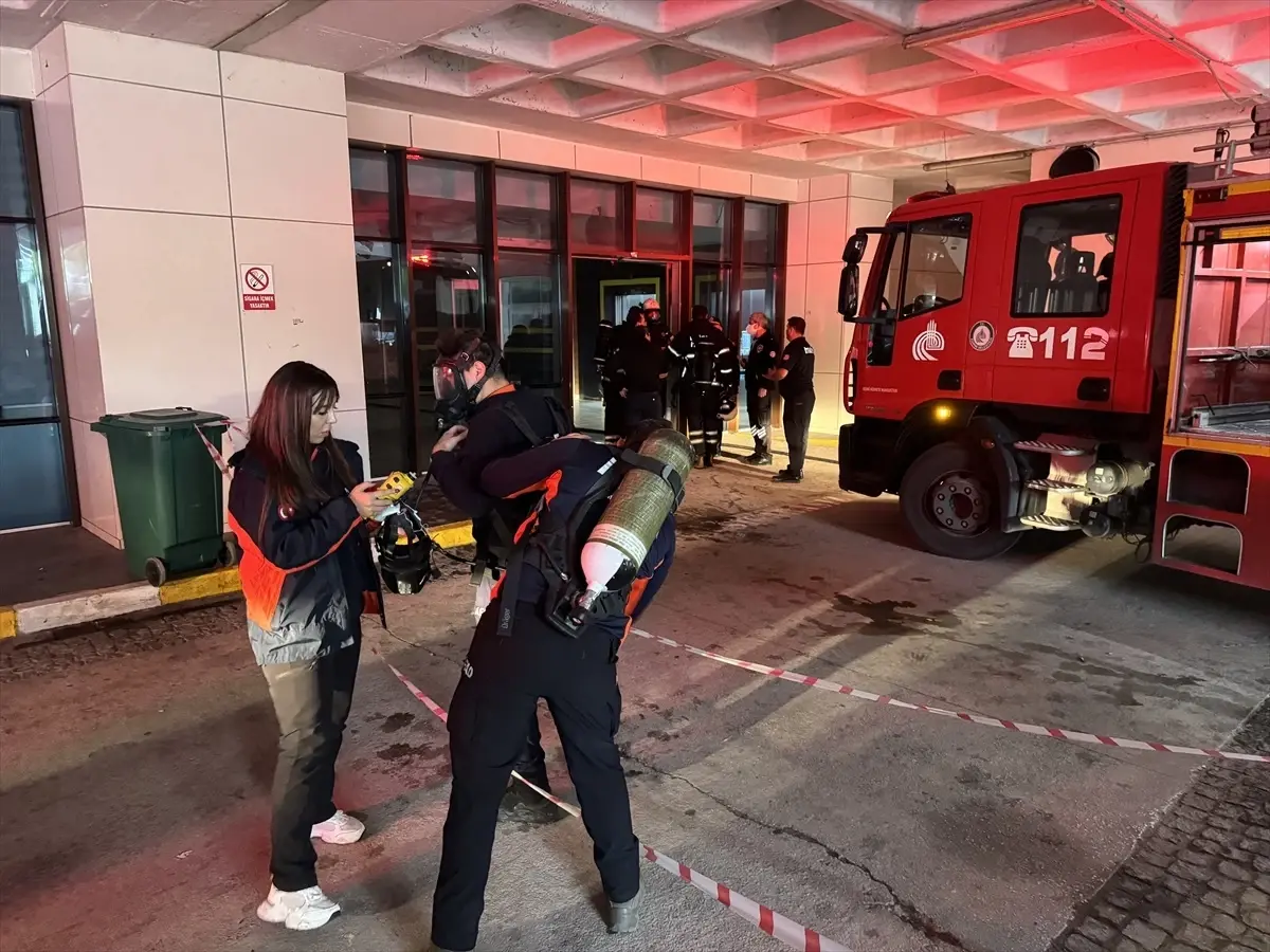 Edirne Devlet Hastanesinde Yangın Çıktı
