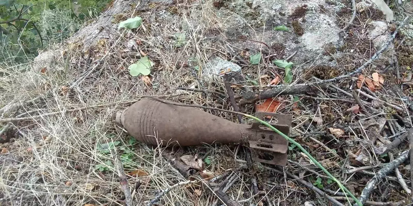 Gümüşhane'de 1. Dünya Savaşı'ndan Kalma Patlamamış Havan Mermisi Bulundu