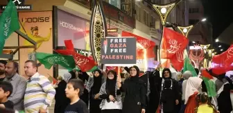 İskenderun'da Gazze Protestosu: Peygamber Sevdalıları Vakfı Öncülüğünde Toplanıldı