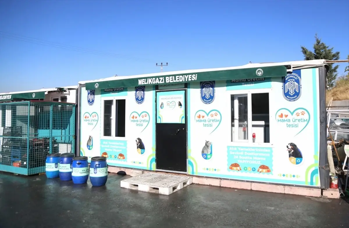 Kayseri'de Yemek Artıklarıyla Sokak Hayvanlarına Mama Üretiliyor