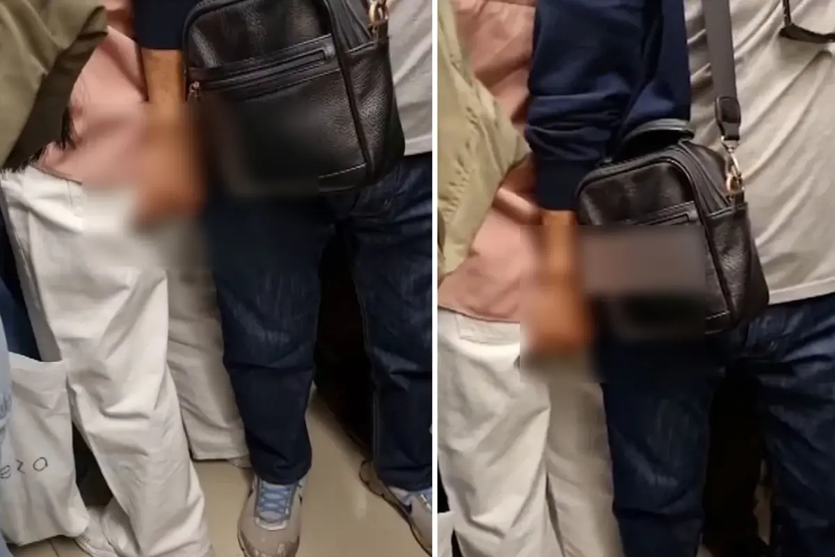 Metroda mide bulandıran anlar: Genç kadını taciz etti